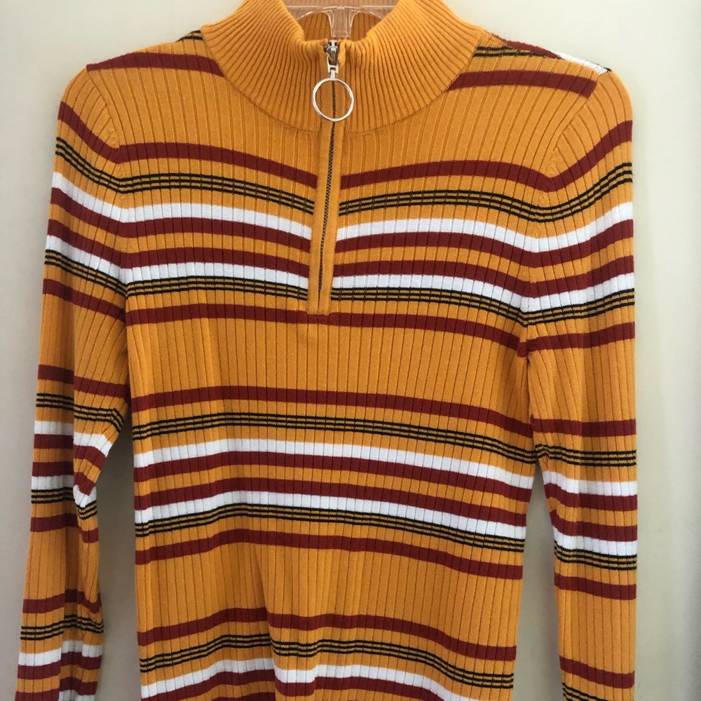 Striped 70s Vibe Long Sleeve Shirt